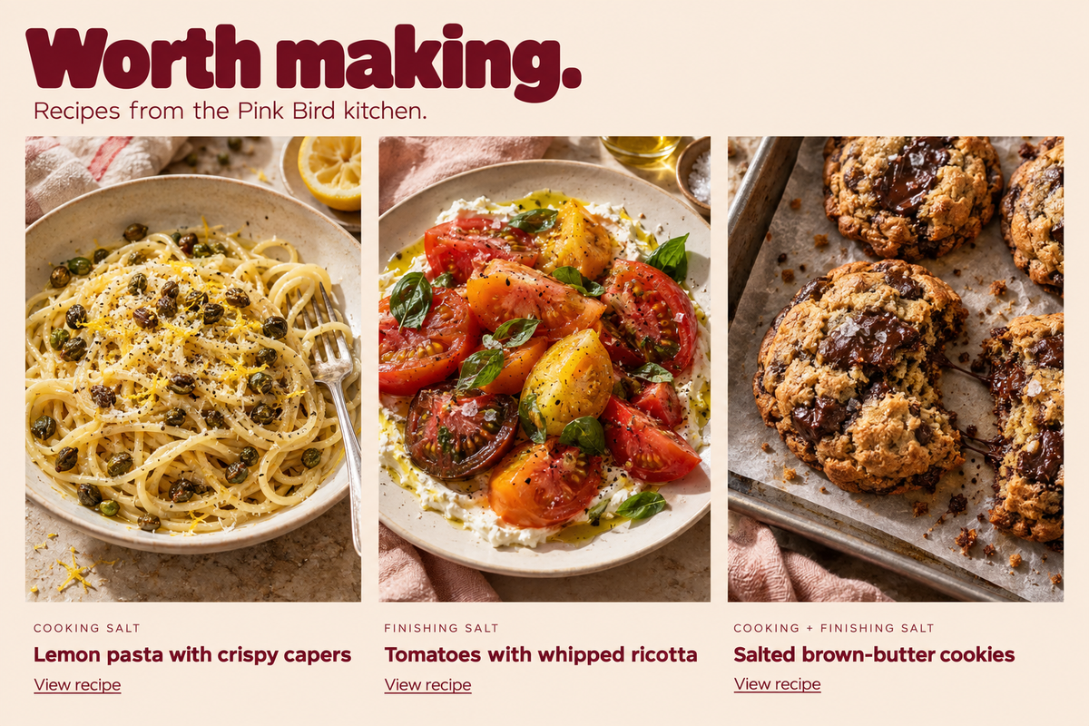 Lemon pasta with crispy capers